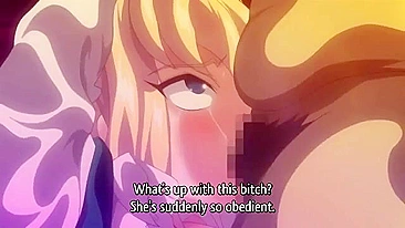 Blonde hentai princesses are sexually assaulted by raunchy pirates in a graphic scene.