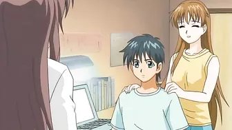 My brother's wife is a hot hentai babe who gets fucked by her husband, younger sister, and teacher in this steamy video.