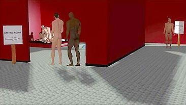 Queuing for the casting - 3D gay porn - Older gay club boss interviews people with anal - Hentai City
