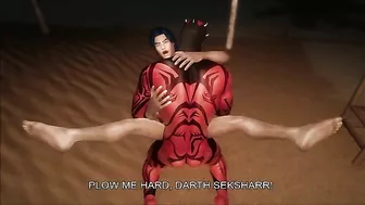 Darth Maul receives anal sex from a gay Jedi in hentai porn.