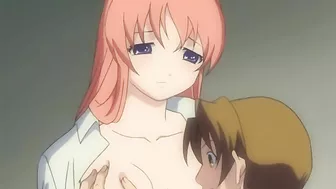 Futanari gets double-teamed by a hentai threesome.