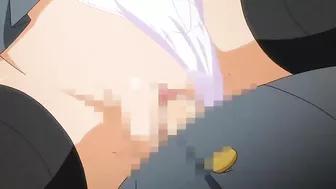 Hentai video - Busty teacher masturbates while schoolgirls get facials.