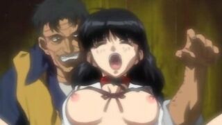 Isaku respectfully gives erotic enemas to two young girls before passionately fucking them on a hentai website.