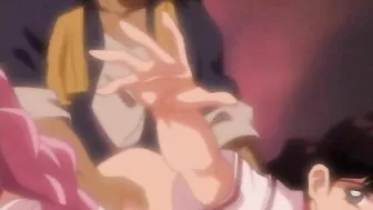 Isaku respectfully gives erotic enemas to two young girls before passionately fucking them on a hentai website.