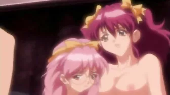 Isaku respectfully gives erotic enemas to two young girls before passionately fucking them on a hentai website.