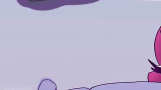 The cross-dressing cum princess Marco Diaz is anally penetrated and double-teamed by futa monsters in this hentai scene.