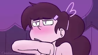 The cross-dressing cum princess Marco Diaz is anally penetrated and double-teamed by futa monsters in this hentai scene.