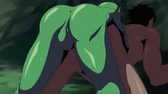 Gay goblins gangbang captured warriors in a cave.