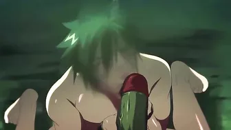 Gay goblins gangbang captured warriors in a cave.