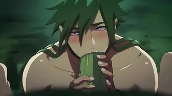 Gay goblins gangbang captured warriors in a cave.