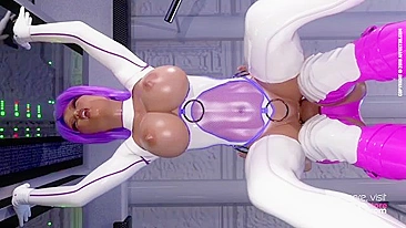 Seduced by a futanari in a 3D animation, experience intense hentai pleasure.