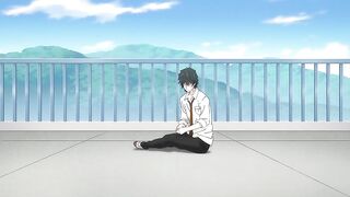 Yaoi students in a hentai threesome at school.
