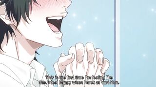 Yaoi students in a hentai threesome at school.