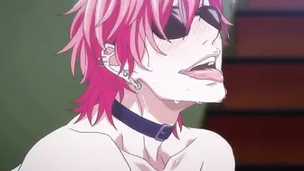 Yaoi students in a hentai threesome at school.