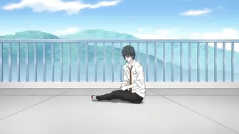 Yaoi students in a hentai threesome at school.