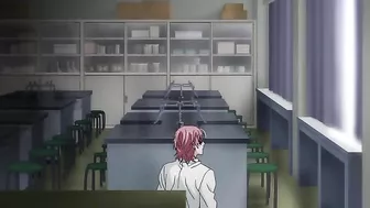 Yaoi students in a hentai threesome at school.