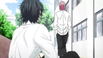 Yaoi students in a hentai threesome at school. Yaoi students in a hentai threesome at school.