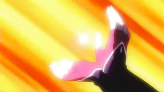 Haruka, a female ninja with a futa dick, fucks her friend in hentai porn.