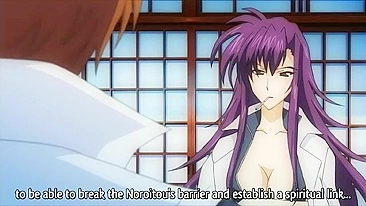 Haruka, a female ninja with a futa dick, fucks her friend in hentai porn.