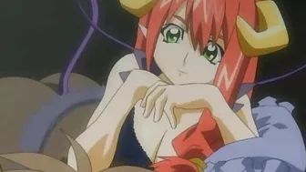 Hentai video - A cute teen succubus gets fucked by an angel with a futanari cock.