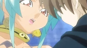 Hentai video - A cute teen succubus gets fucked by an angel with a futanari cock.