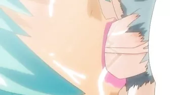 Hentai video - A cute teen succubus gets fucked by an angel with a futanari cock.