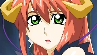 Hentai video - A cute teen succubus gets fucked by an angel with a futanari cock.