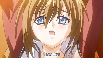 The class president was blackmailed, bound, and aggressively sexually assaulted in a hentai video.