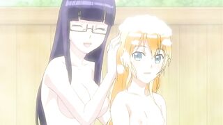 Hentai video - Futa schoolgirl shoots massive load after blowjob with new girl.