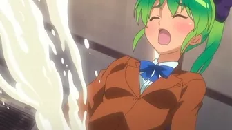 Hentai video - Futa schoolgirl shoots massive load after blowjob with new girl.