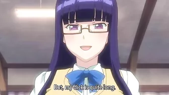 Hentai video - Futa schoolgirl shoots massive load after blowjob with new girl.