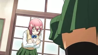 Hentai video - Futa schoolgirl shoots massive load after blowjob with new girl.