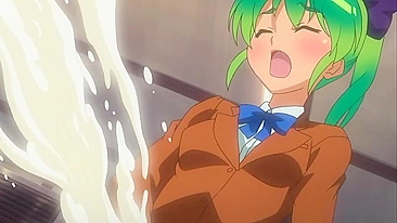 Hentai video - Futa schoolgirl shoots massive load after blowjob with new girl.