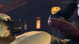 Werewolf fucks gay vampire dogman in ass. #Hentai