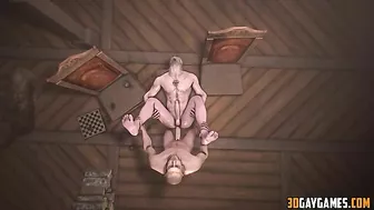 Geralt from the Witcher gets gay ass fucked in missionary style - Hentai City