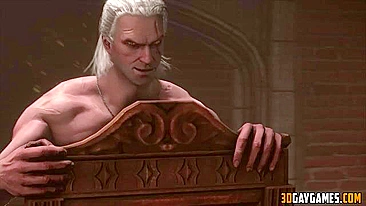 Geralt from the Witcher gets gay ass fucked in missionary style - Hentai City