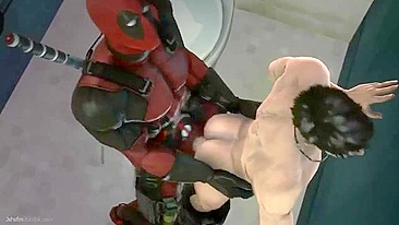 Deadpool Rogue Porn - Rogue and Deadpool fucking session with lots of footjobs and hard fucking |  AREA51.PORN