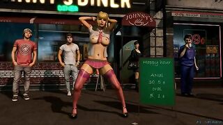 Hentai video - Schoolgirl shemale gets anal sex in public.