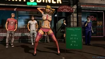 Hentai video - Schoolgirl shemale gets anal sex in public.