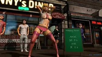 Hentai video - Schoolgirl shemale gets anal sex in public.