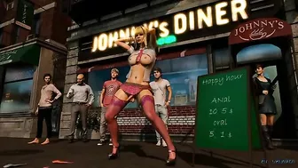 Hentai video - Schoolgirl shemale gets anal sex in public.