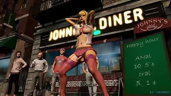 Hentai video - Schoolgirl shemale gets anal sex in public.