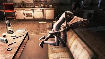 Hancock from Fallout 4 gets an anal creampie from a zombified Trixy with hentai appeal.