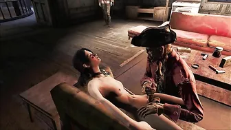 Hancock from Fallout 4 gets an anal creampie from a zombified Trixy with hentai appeal.