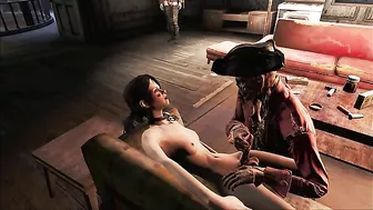 Hancock from Fallout 4 gets an anal creampie from a zombified Trixy with hentai appeal.