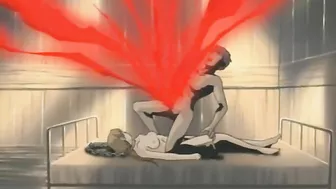 A possessed schoolgirl with a futa dick fucks her torturer in hentai.