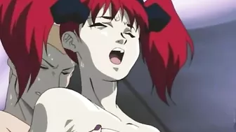 A possessed schoolgirl with a futa dick fucks her torturer in hentai.