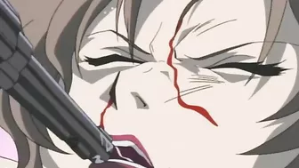 A possessed schoolgirl with a futa dick fucks her torturer in hentai.