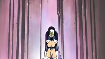 Curvy hentai sluts from the Demons gang are watched by an evil princess.