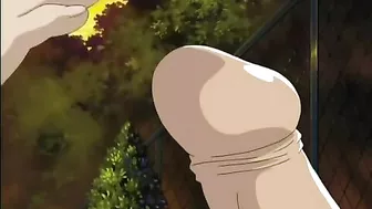 Hentai schoolgirl teases with foot until orgasm.